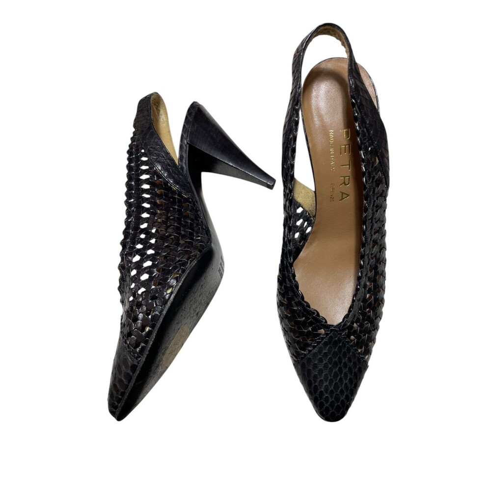 Petra Italy Firenze Shoes 8M 3‎ 1/2 Heel Leather